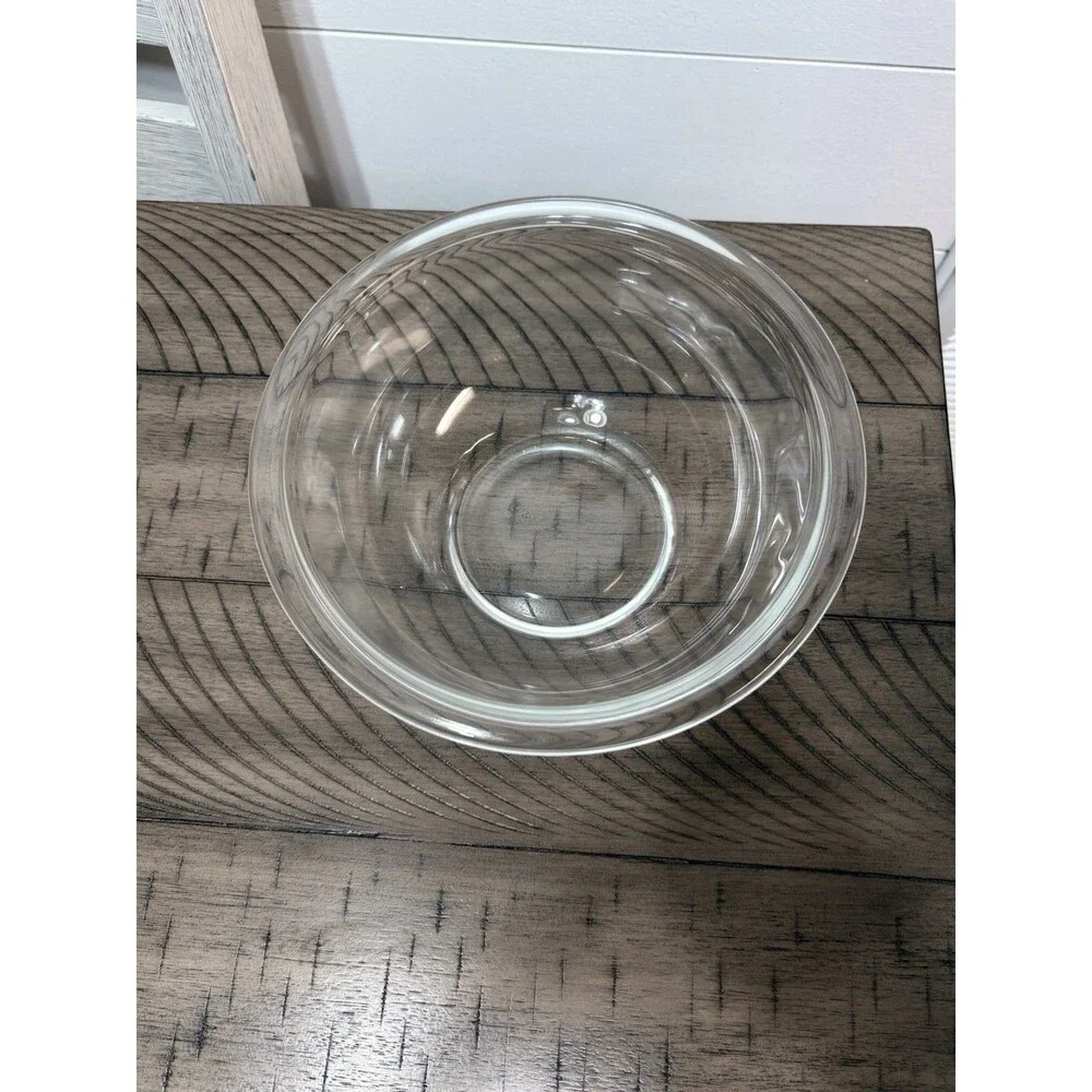 Pyrex #323 1.4 Liter Clear Glass Mixing Serving Bowl Clear by Corning Vintage